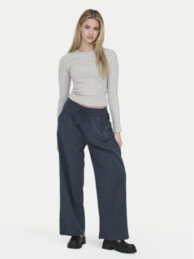 ONLY Spodnie materiałowe Tizana 15319090 Niebieski Regular Fit