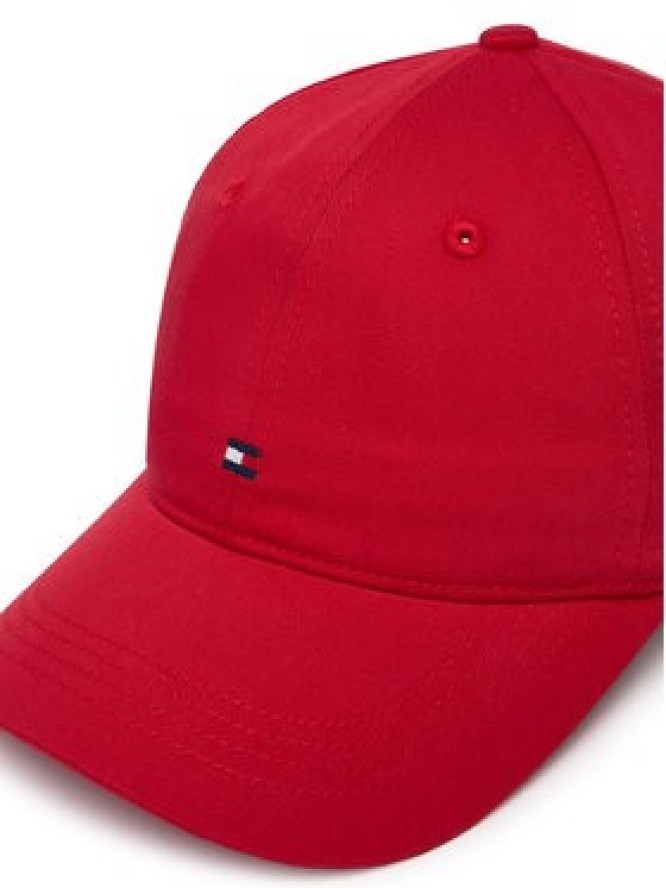 Tommy Hilfiger Czapka z daszkiem Th Flag Soft 6 Panel Cap AW0AW17781 Czerwony