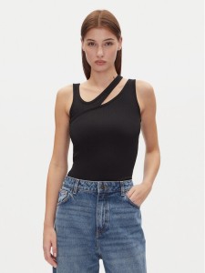 HUGO Top Datrus 50537044 Czarny Slim Fit