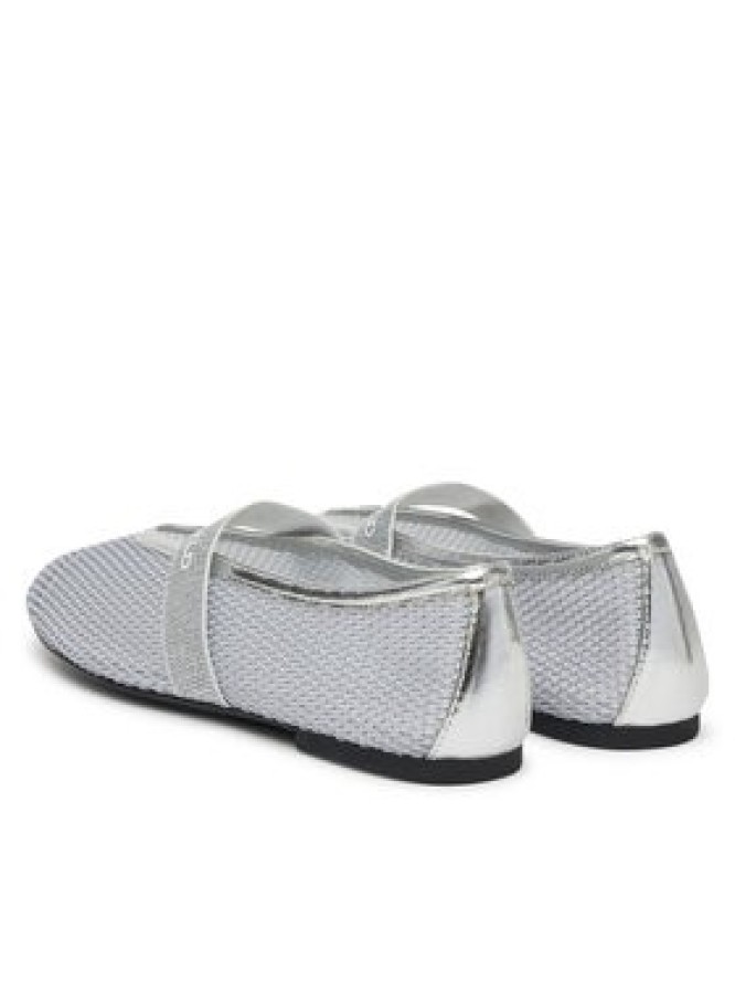 KARL LAGERFELD Baleriny KL40125 Srebrny