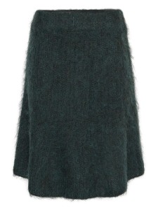 MOSS COPENHAGEN Spódnica dzianinowa "Annalisa" w kolorze ciemnozielonym rozmiar: XS/S