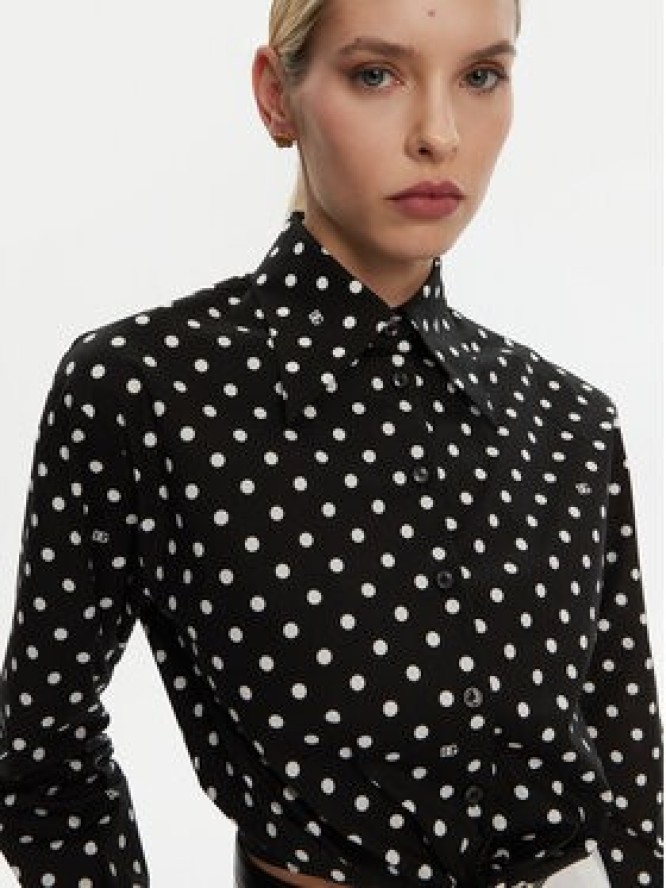 Dolce&Gabbana Koszula F5P61T FSFNR Czarny Regular Fit