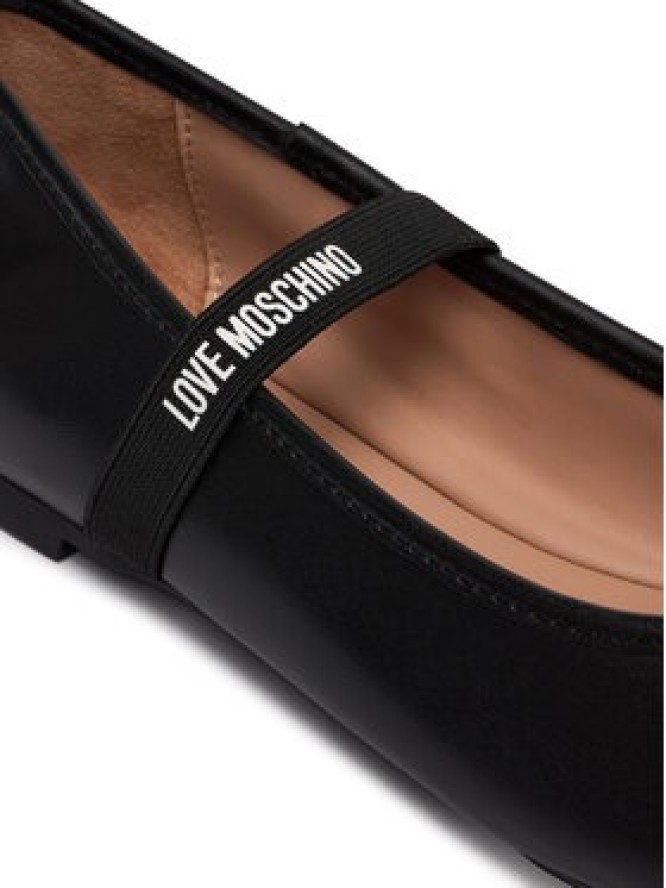LOVE MOSCHINO Baleriny JA11121G1OIE0000 Czarny