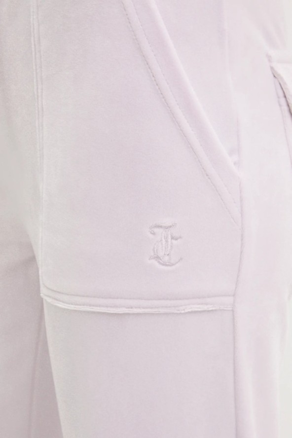 JUICY COUTURE Różowe spodnie dresowe damskie Layla Low Rise, Rozmiar M