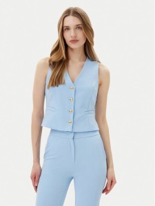 Maryley Kamizelka 25EB128/43MA Błękitny Regular Fit