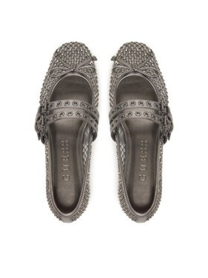Guess Baleriny FLJKNN FAB02 Srebrny
