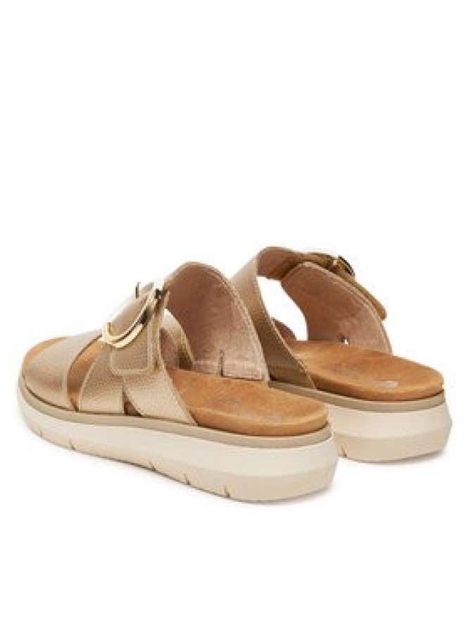 Remonte Klapki D2K51-90 Złoty