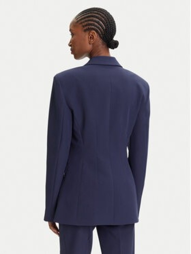 HUGO Marynarka Asmalla-1 50533901 Granatowy Slim Fit