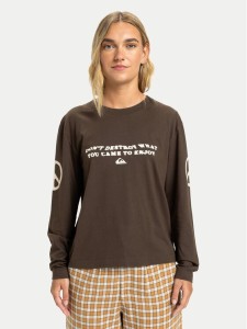 Quiksilver Bluzka Standard EQWZT03200 Brązowy Regular Fit