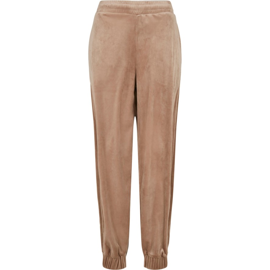 Damskie wysokie spodnie dresowe z weluru typu balloon Urban Classics