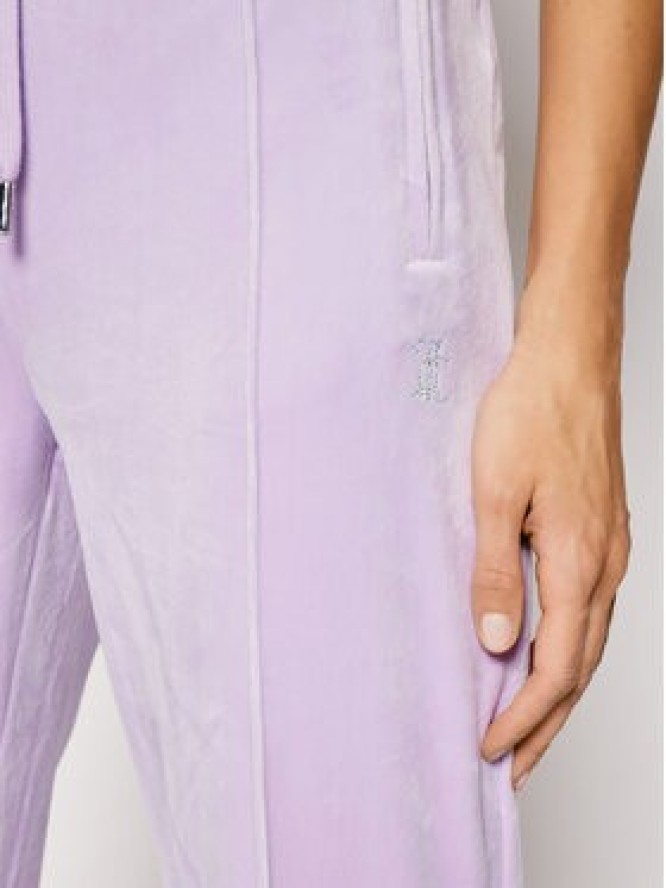 Juicy Couture Spodnie dresowe Tina JCAPW045 Fioletowy Regular Fit