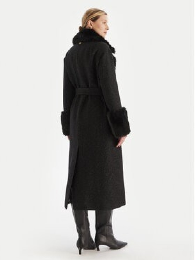 TWINSET Płaszcz zimowy 252TT2040 Czarny Regular Fit