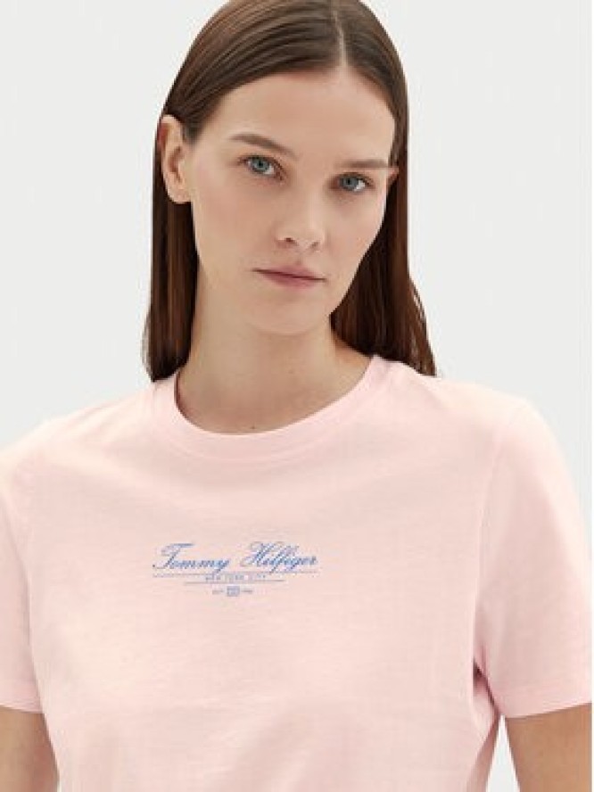 Tommy Hilfiger T-Shirt WW0WW45428 Różowy Regular Fit
