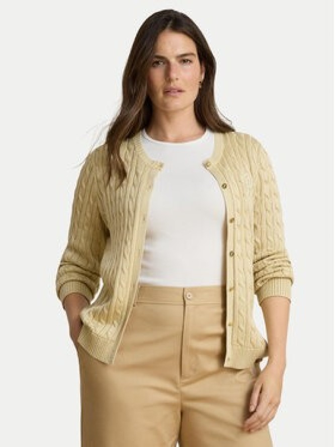 LAUREN RALPH LAUREN Kardigan Cable 200P14040501 Beżowy Regular Fit