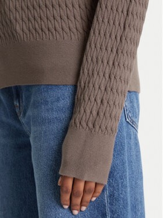 Tommy Hilfiger Sweter Fine WW0WW44993 Brązowy Regular Fit