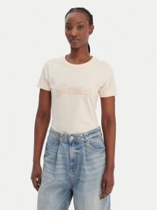 Guess T-Shirt W6GI08 K3023 Pomarańczowy Regular Fit