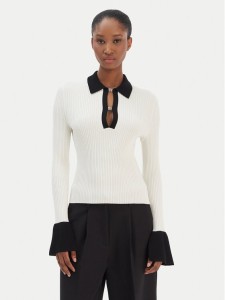 HUGO Sweter Sharro 50542608 Beżowy Slim Fit