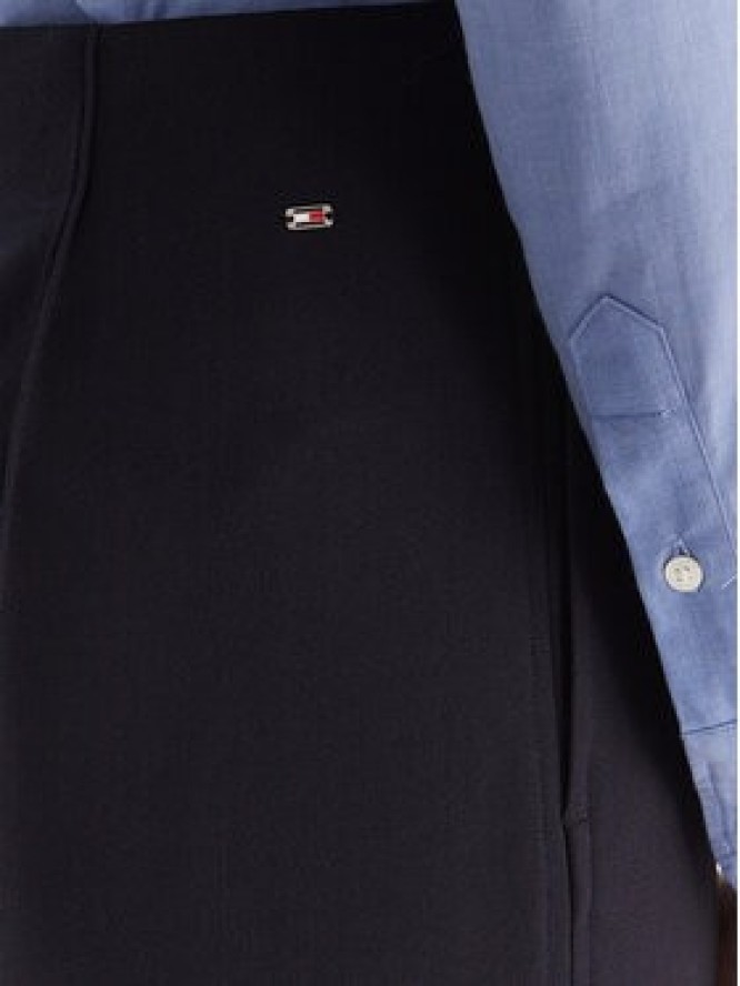 Tommy Hilfiger Spodnie palazzo WW0WW48406 Granatowy Wide Leg