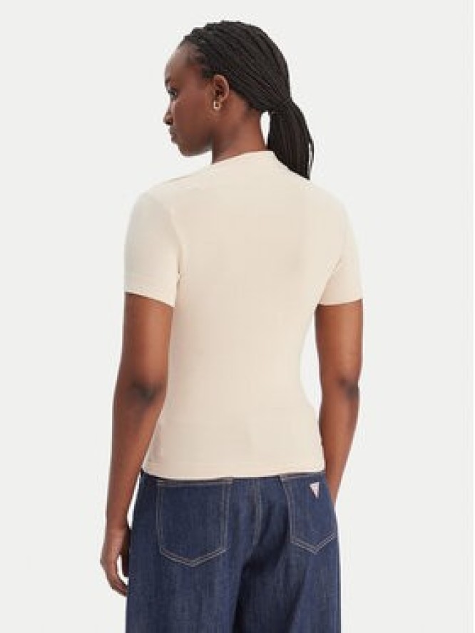 Guess Bluzka W6RP16 KD012 Beżowy Regular Fit