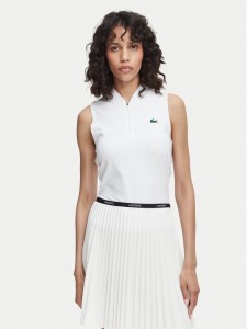 Lacoste Top PF0202 Biały Regular Fit