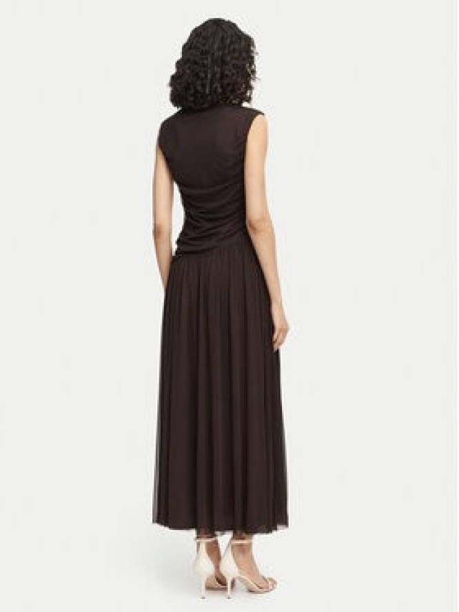 Vero Moda Sukienka wieczorowa Penelope 10351455 Brązowy ciemny Regular Fit