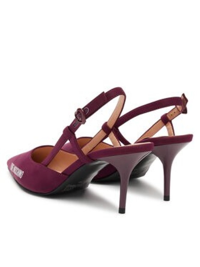 LOVE MOSCHINO Szpilki JA10267G1NIMX55641 Bordowy