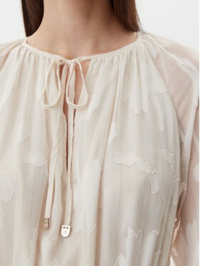 Liu Jo Sukienka letnia WA5321 T4304 Écru Regular Fit