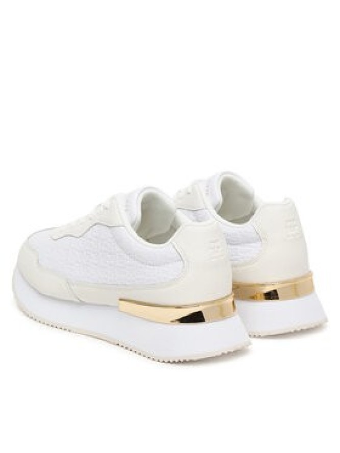 Tommy Hilfiger Sneakersy Th Chic Monogram Runner FW0FW09464 Biały