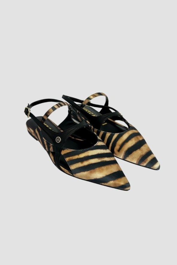 JUST CAVALLI Czarne damskie sandały Frina, Rozmiar 37