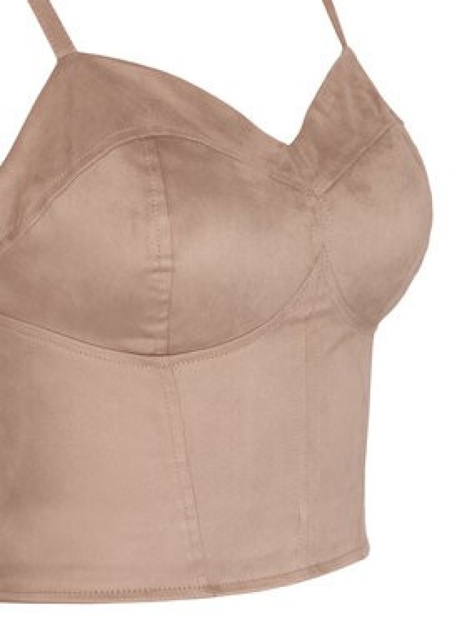 Guess Top W6RH03 WJ472 Beżowy Slim Fit