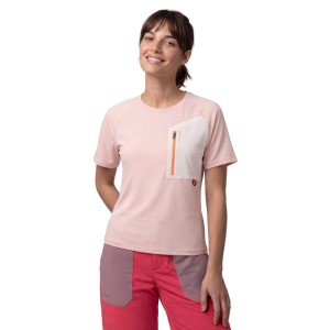 Damska techniczna koszulka trekkingowa Siroko Waterton-W Pink