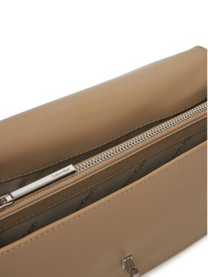 Calvin Klein Torebka Ck Elongated Shoulder Bag K60K612807 Beżowy