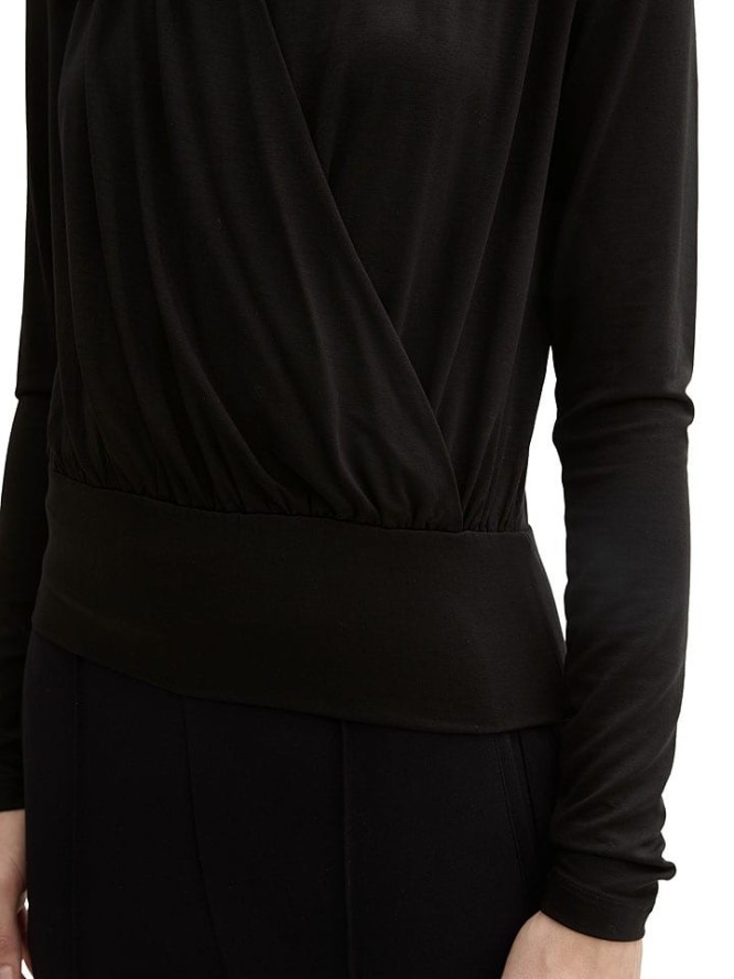 Tom Tailor Bluzka w kolorze czarnym rozmiar: M