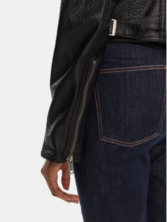 Guess Kurtka z imitacji skóry W5YL19 WHDS0 Czarny Regular Fit