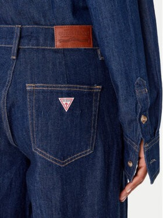 Guess Jeans Jeansy W5BA2U D002A Granatowy Wide Leg