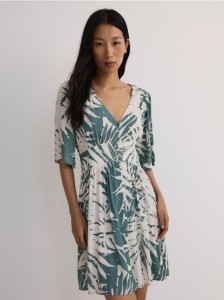 Sukienka z wiskozy - zielony