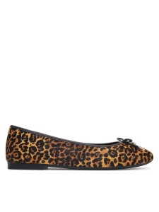 Tommy Hilfiger Baleriny Th Charm Cheetah Ballerina FW0FW09682 Brązowy