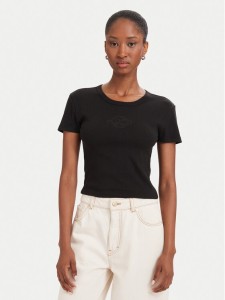 HUGO T-Shirt Delanor 50570857 Czarny Slim Fit