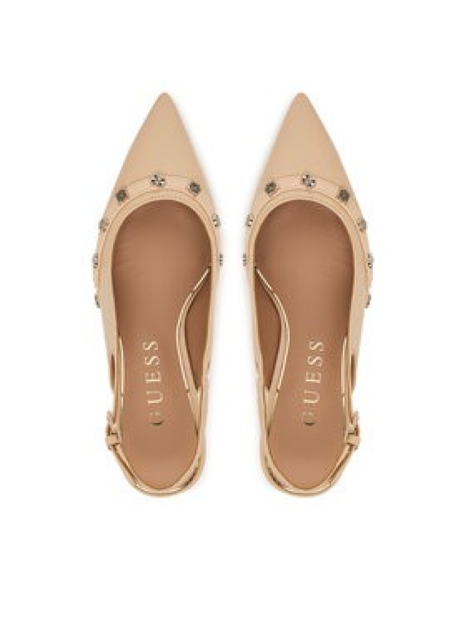 Guess Czółenka FLPYAN LEA05 Beżowy