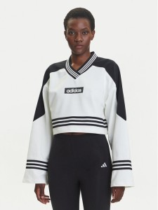adidas Bluza Blocking JX7597 Biały Loose Fit