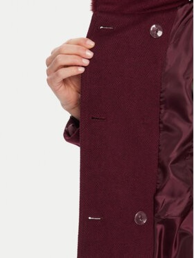 Rinascimento Płaszcz przejściowy CFC0125794003 Bordowy Regular Fit