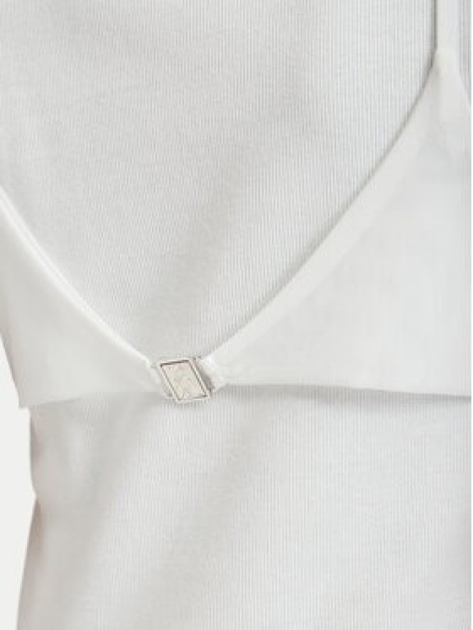 Patrizia Pepe T-Shirt 2M4522/J407-W146 Biały Slim Fit