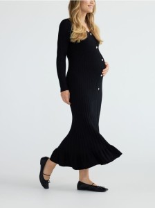 Sukienka z wiskozy - czarny