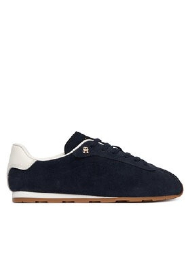 Tommy Hilfiger Sneakersy Th Bella Low Runner Suede FW0FW09189 Granatowy