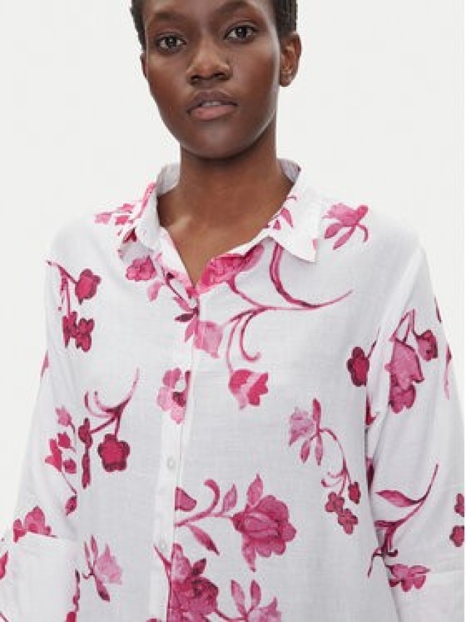 Iconique Sukienka koszulowa IC25-055 Biały Relaxed Fit