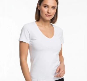 Damska Koszulka Treningowa BARS Fitness Top z Krótkim Rękawem V-Neck