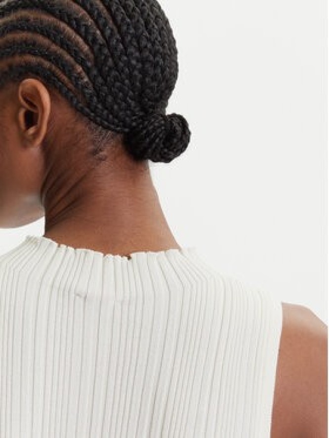 HUGO Bluzka Sarepilk 50542597 Écru Slim Fit