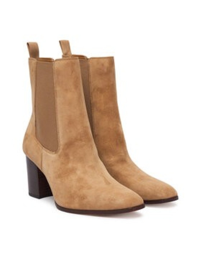LAUREN RALPH LAUREN Botki Rlyn Bte Hl Bo Bte 802P18308001 Beżowy
