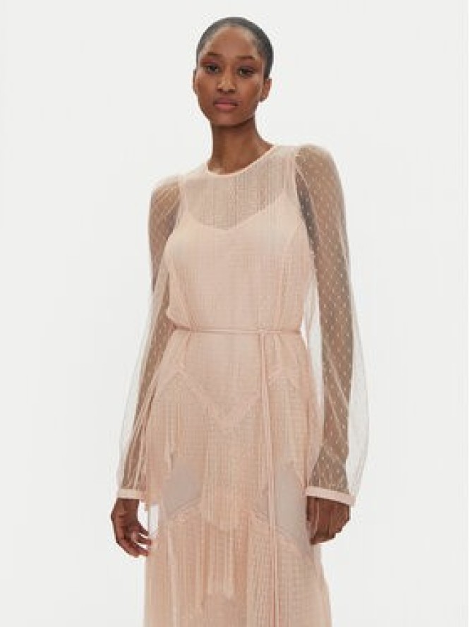 TWINSET Sukienka letnia 251TP2510 Różowy Regular Fit