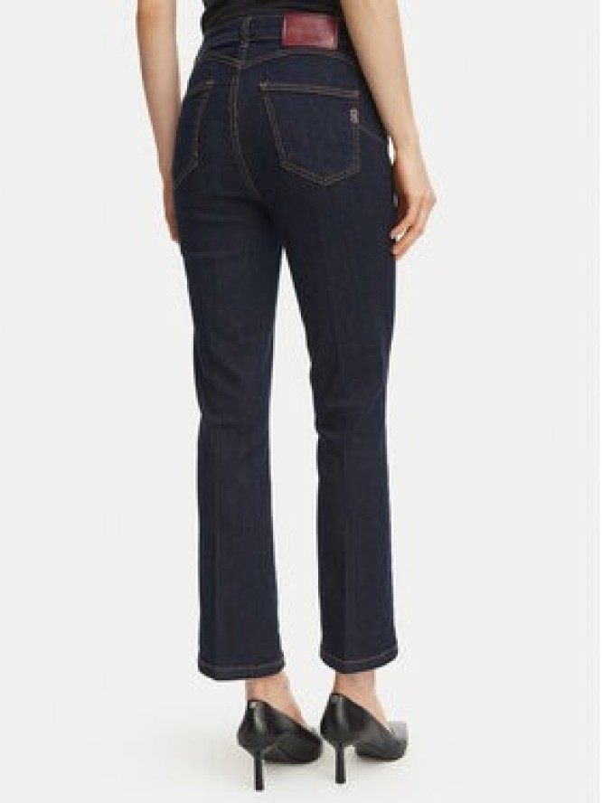 Fracomina Jeansy FY26WV9006D46093 Czarny Cropped Fit